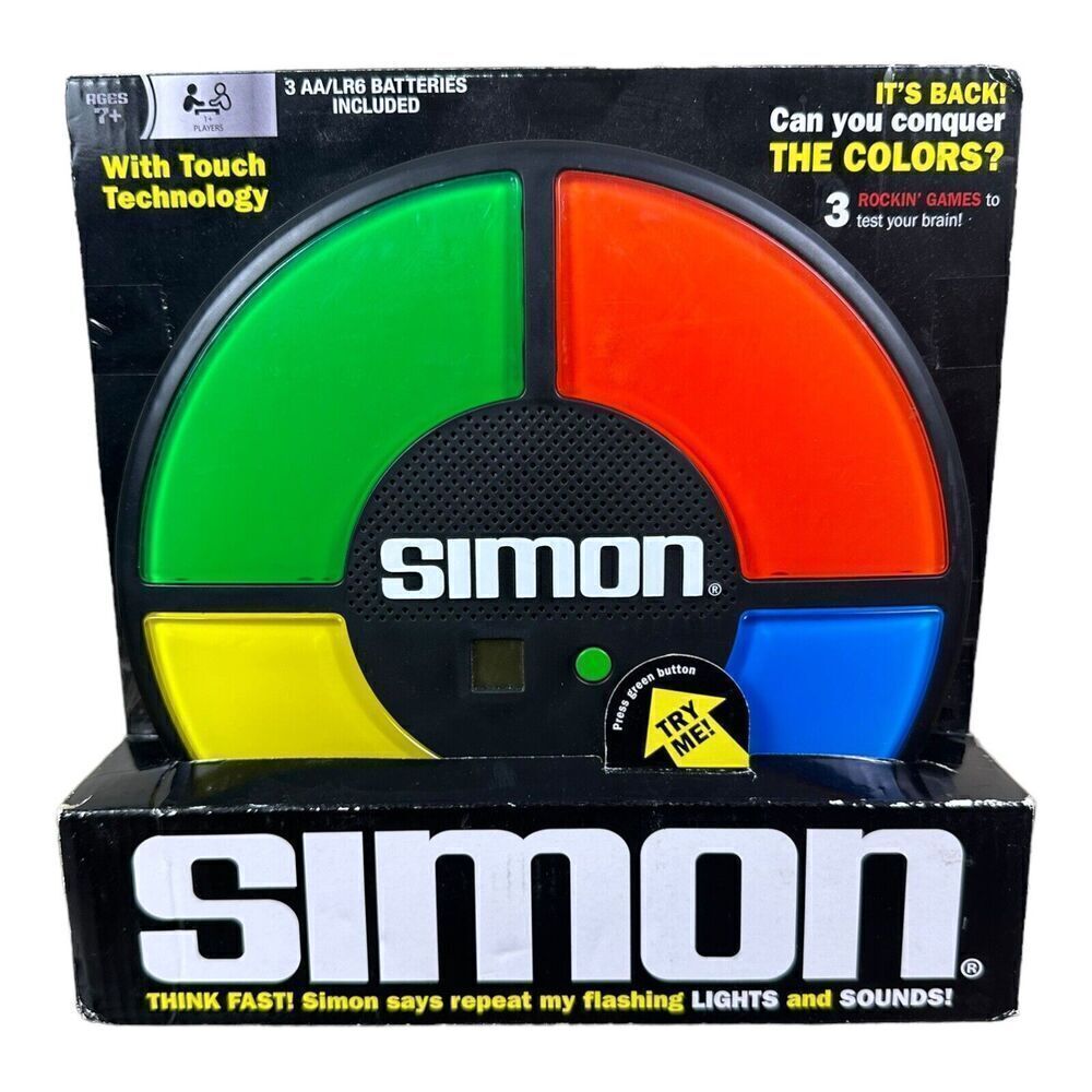 2014 Hasbro SIMON Large Classic Electronic Memory Game Lights & Sound. 18